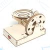 1Set Science Experiment Toy Convenient Creative Universal 3D Wooden Track Ball Model Building Kit for Children