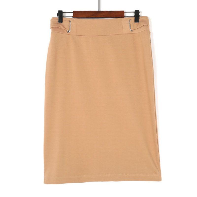 

Весенне-осенняя новая юбка с высокой талией и разрезом сзади, стройнящая фигуру Khakis L