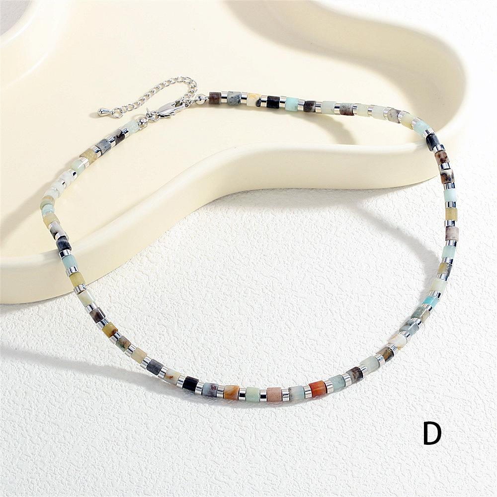 Dopamine Hip-Hop Clavicle Chain in Vibrant Ethnic Style