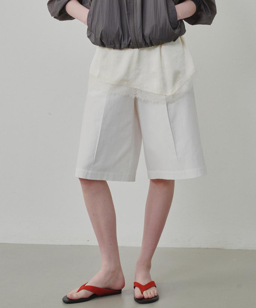 Ollibeudeollibeu Cotton Bermuda Pants Ow6Ml4180