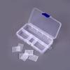 Transparent 10-Compartment Removable Jewelry and Makeup Organizer Box