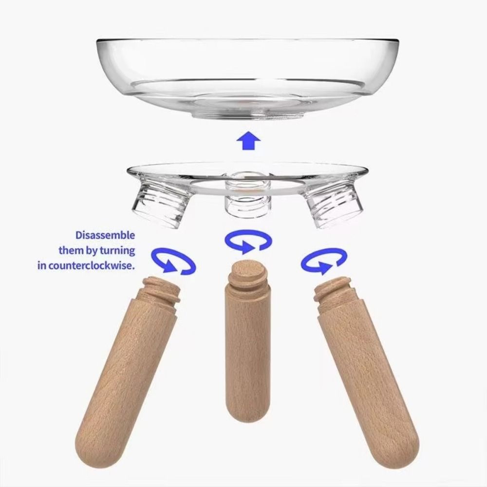 Transparent Cat Feeder with Stand Protect Neck Ins Cat Feeding Dishes Raised Pet Food Basin  Puppy