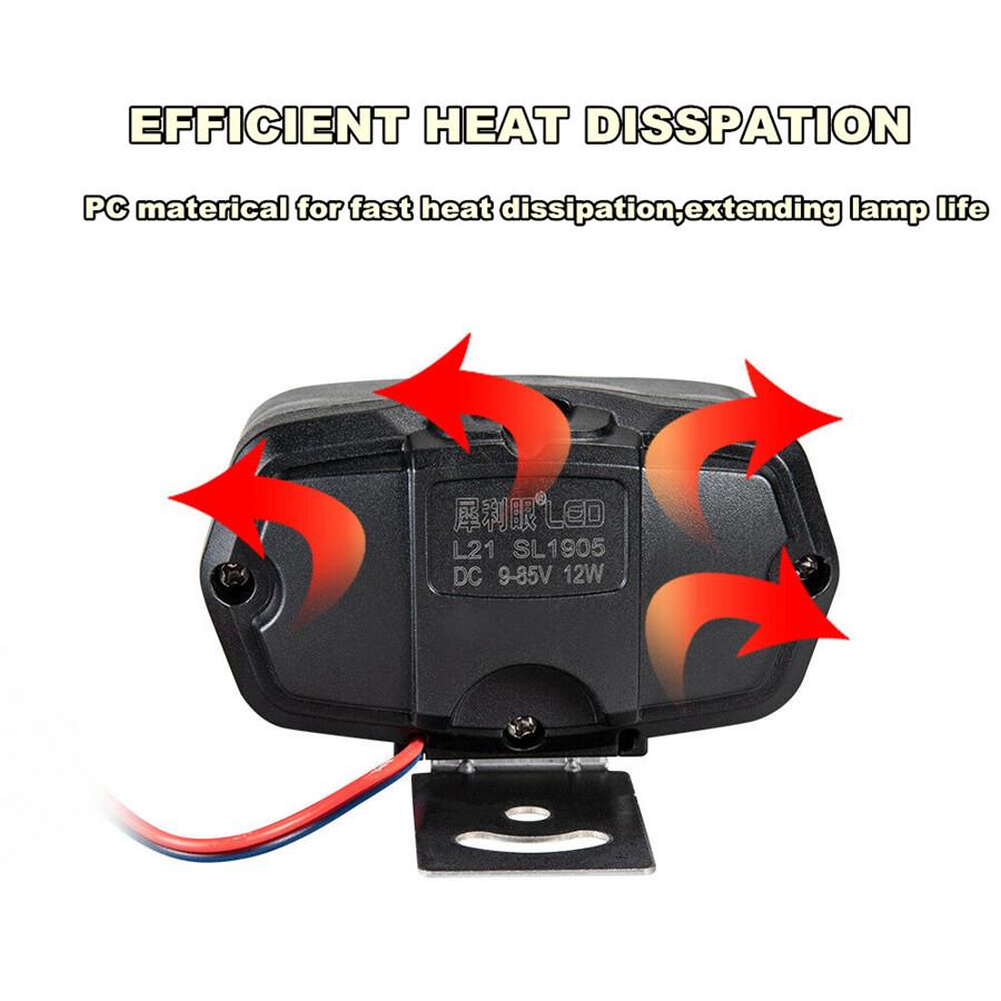 1Pair 36W 3600Lm Led Work Light Drl Headlight Driving Lamp Car Truck With Switch