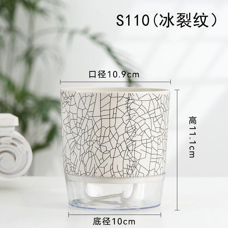 Plastic Flowerpot, Hydroponic Pot, Green Plant Flowerpot One Size