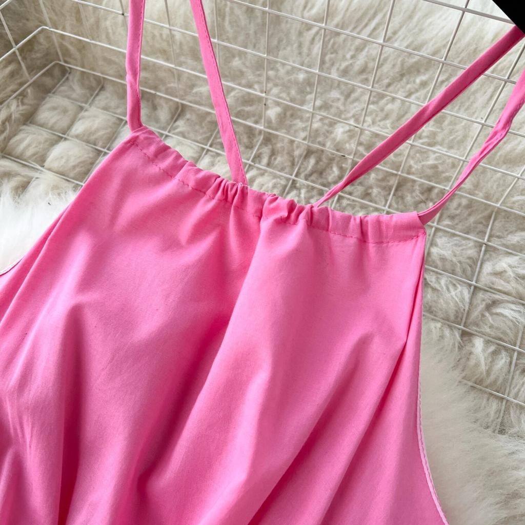 Elegant Floral Fairy Dress Women Strap Sexy Party Midi Dresses Casual Design Chic Printing High Waist Fashion Female Dress 2024