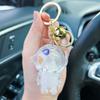 Astronaut Sand Liquid Keychain Unique Space Themed Key Ring For Keys Bags And