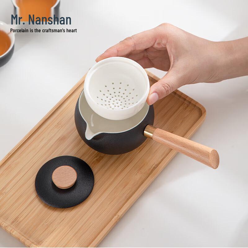 Ceramic Kung Fu Teapot with Side Handle