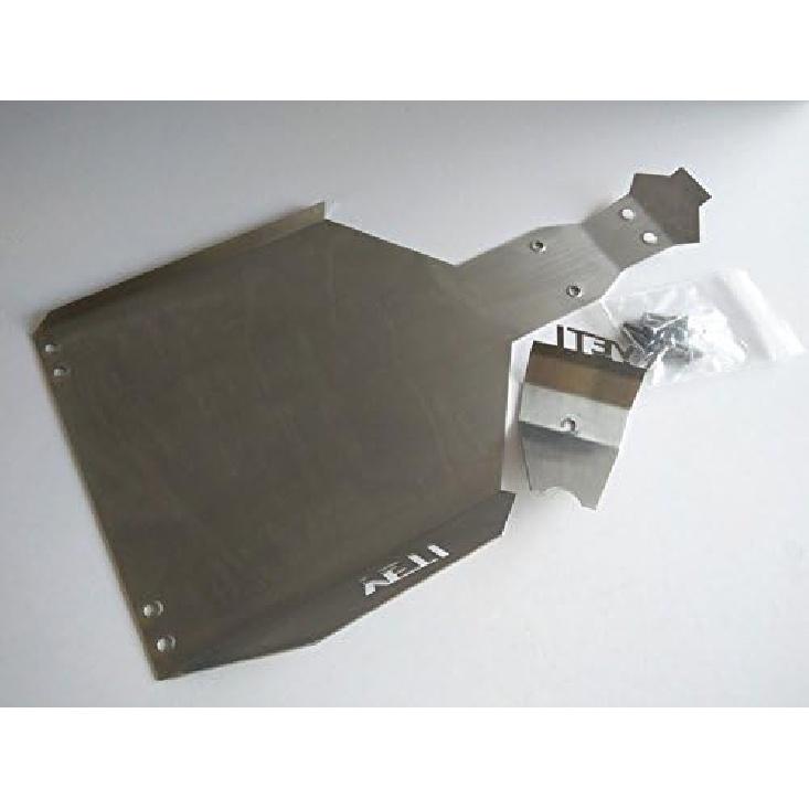 Stainless Steel Chassis Protector Guard Rear Axle Skid Plate (2pcs) for Axial 1/10 YETI 90025 90026 90050