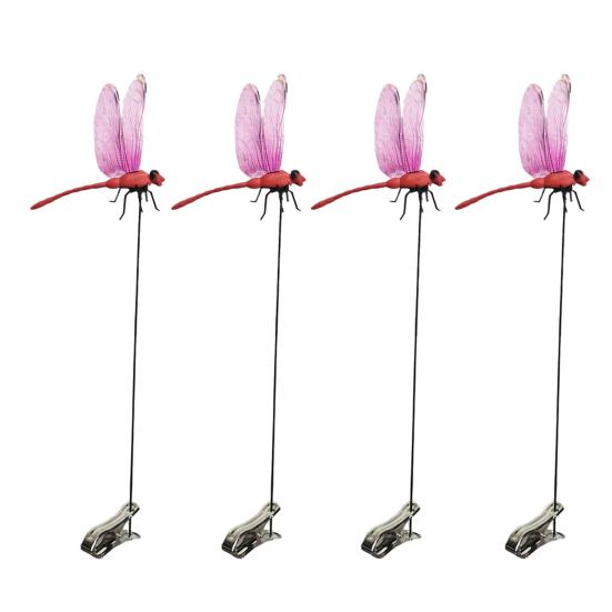 

Yousheng 4 Pcs Dragonfly Rod Clips 3D Artificial Dragonfly Hat Clips Clip-on Fake Dragonfly Decorations for Men Women Kids Hats Garden Decor