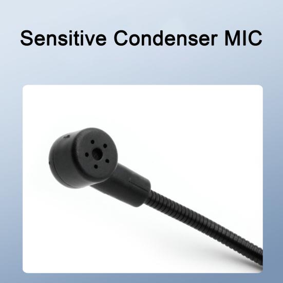 Mini Wired Headworn Sound Noise Reduction Microphone Clear Compatible with Most Amplifiers Portable