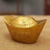 Auspicious Brass Gold Ingot Ornament