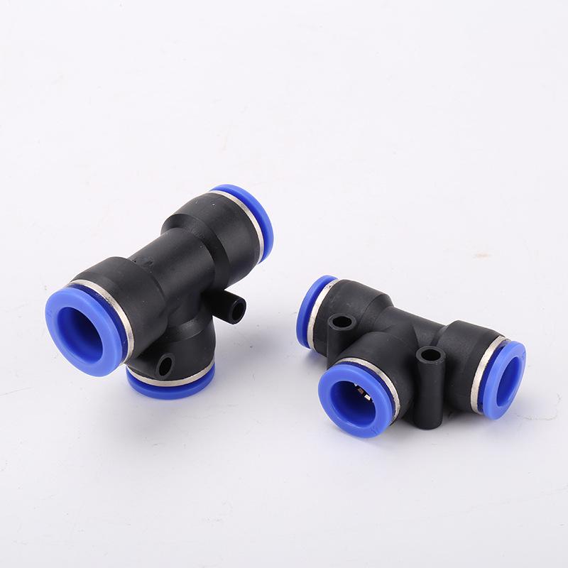 Pneumatické rychlospojky řady PE ve tvaru T pro vzduchové hadice