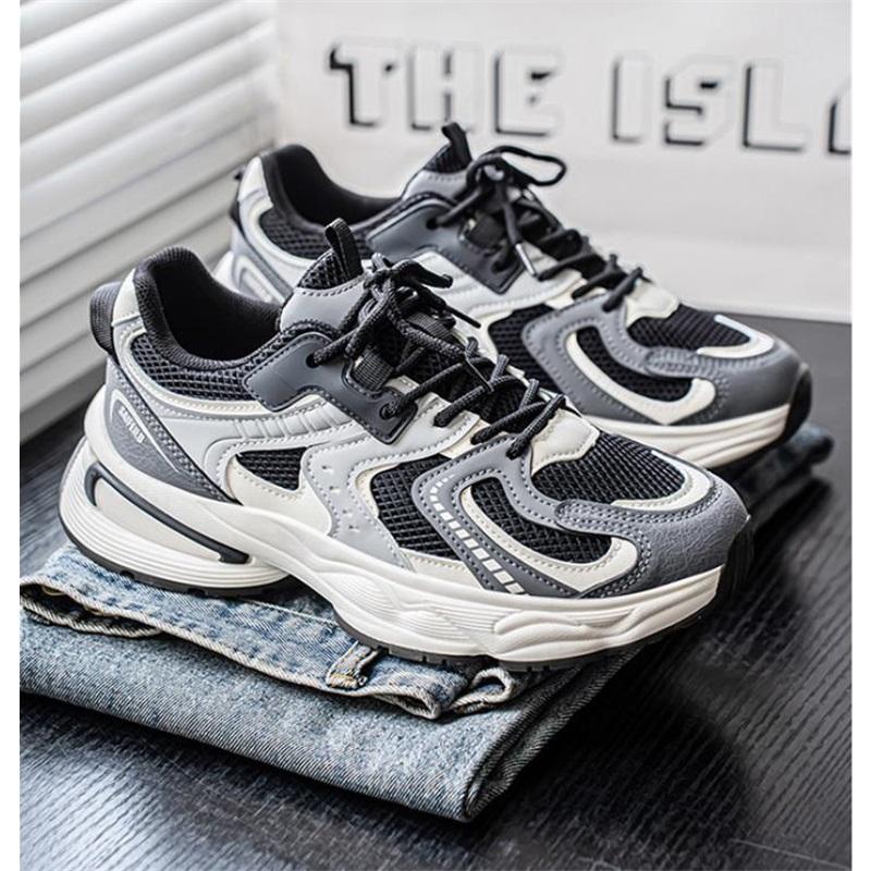 Men's Shoes Spring and Summer Mesh Breathable Soft Sole Non-slip Shock Absorption Student Running Casual Sports Shoes