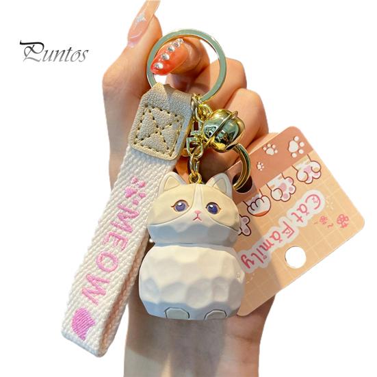 Roztomilý pryskyřičný přívěsek na klíče pro kočky se zvonkem 3D řemínek na dopisy pro panenku Ženy Dívky Kreslené zvířátko Kotě Přívěsek na klíče do auta Přívěsek na batoh Dekorace