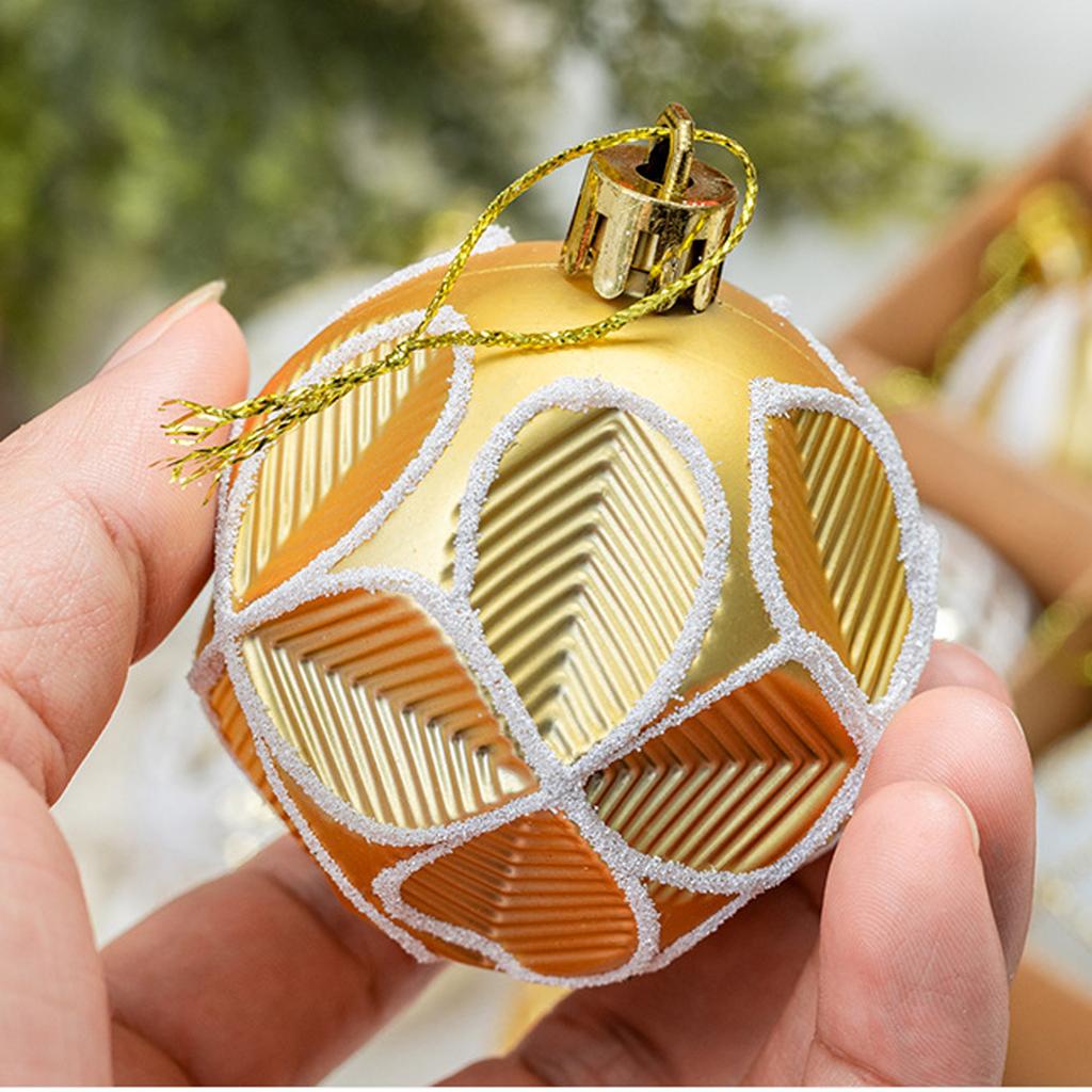 Christmas Ball Ornaments Set, Gold and Electroplated Balls for Holiday Party Decorations