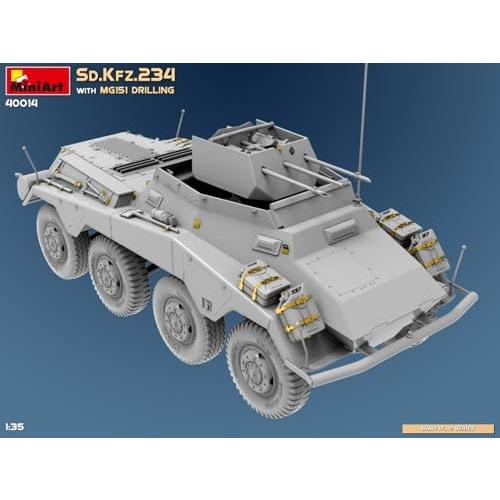 Miniart 1/35 Sd.Kfz.234 w/MG151 Drilling Plastic Model MA40014 (Combat Vehicle)