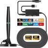 High Gain 4K 1080P TV Antenna Indoor Outdoor Digital HDTV Signal Booster High Definition Reception Europe USA