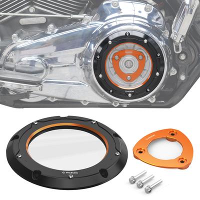 Transparent Clutch Cover/Spring Stopper Plate for Harley Road King FLHR/XS Street Glide FLHX/S Road Glide FLTR/XS Ultra Limited