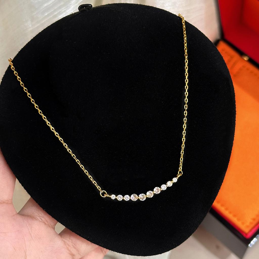 Hot Sale Smile Necklace Hot Sale Light Luxury Design Simple and Simple Clavicle
