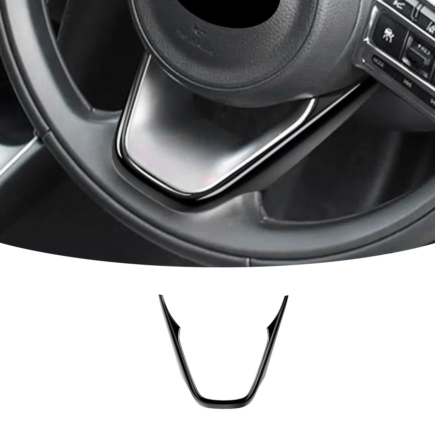 TADOKAPATU Compatible Yaris Aqua Sienta Steering Panel Steering Cover V чёрный