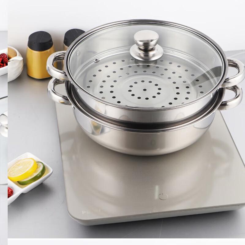 

ZPY Stainless Steel Double Layer Steamer Pot 28CM