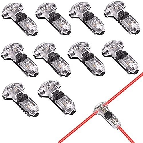 

Т-образный соединитель проводов Samcos, 1 контакт, ответвительный соединитель проводов, простая и быстрая установка проводов, водонепроницаемый соединитель проводов, для автомобилей и мо