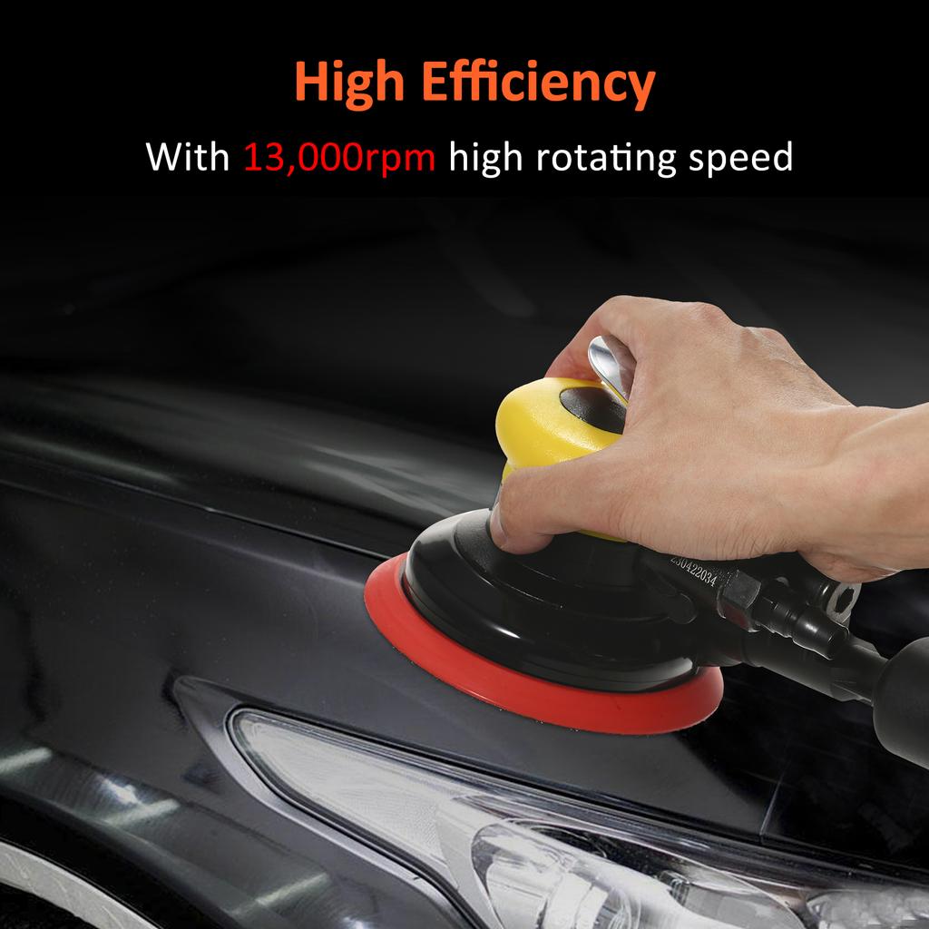 Air Random Orbital Sander 5 Vacuum Air Sander Non Vacuum Pneumatic Sandpaper Polished Grinding Machine Pneumatic