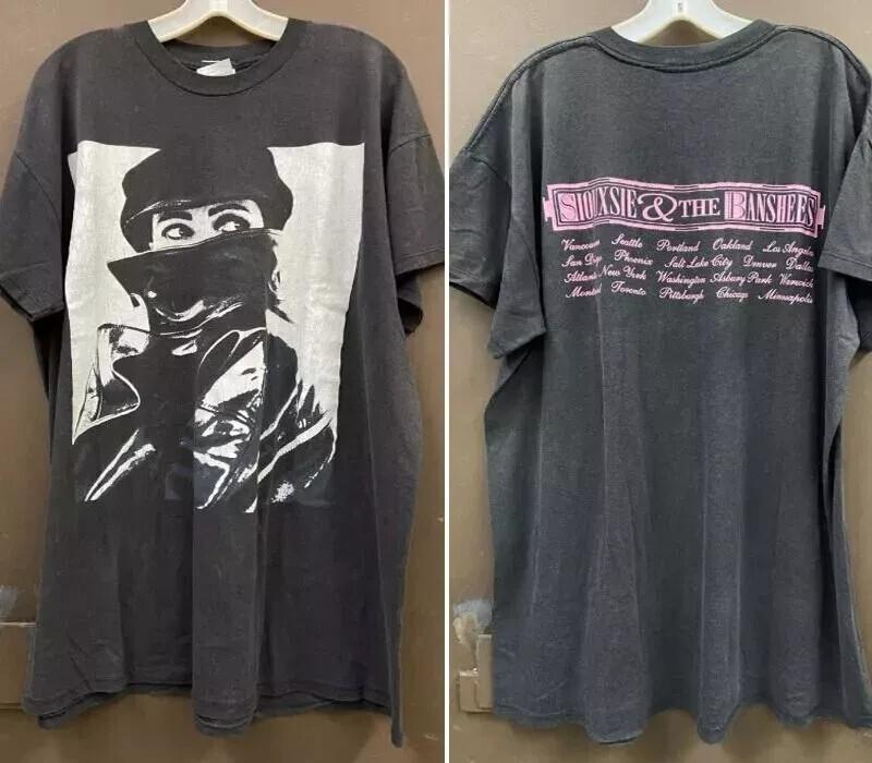Siouxsie And The Banshees Postpunk Concert Tour 2 Side Unisex Tshirt S5XL Unisex T-Shirt S