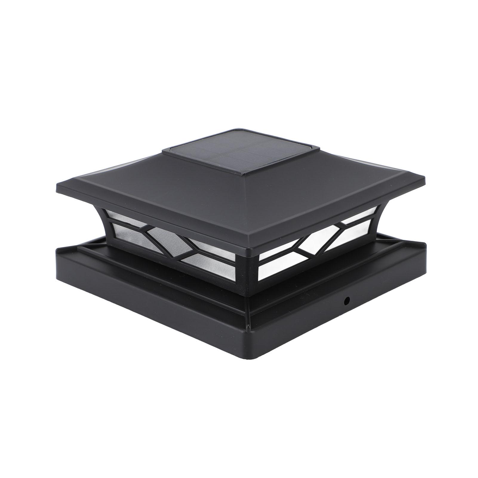 

Уличный солнечный столбик, водонепроницаемый светодиодный светильник для забора, светильник-колпак для террасы и вилл, белый, желтый