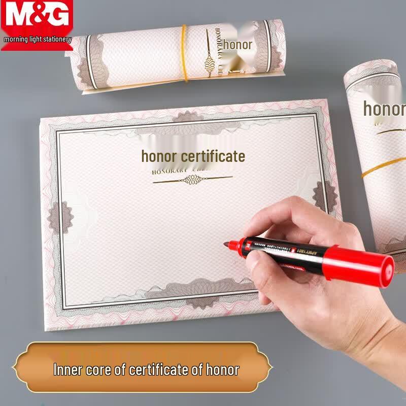 M&G Gold Stamping 12K Certificate Paper