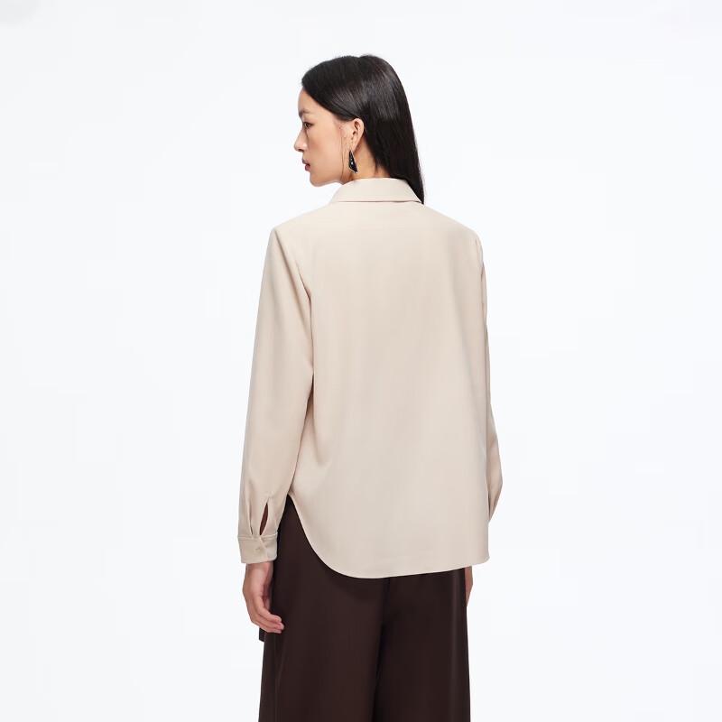 VEROMODA Women's Solid Pocket Lapel Shirt