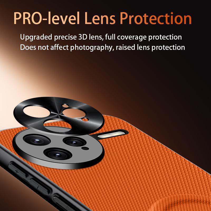 Case For Xiaomi Poco F7 Ultra F7 Pro 5G For MagSafe Magnetic Matte Fine Grained Leather Shell Metal Lens Frame Cover Bumper