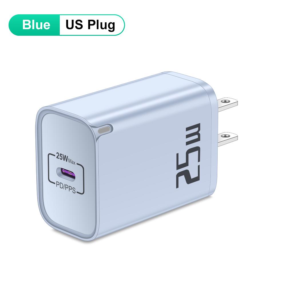 25W PD Charger Fast Charging Phone Charger Type C Quick Charge 3.0 Adapter For iPhone Samsung Xiaomi EU/US/UK Plug Wall Charger
