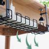 Under Desk Cable Management Rack Carbon Steel Power Strip Cable Storage Basket