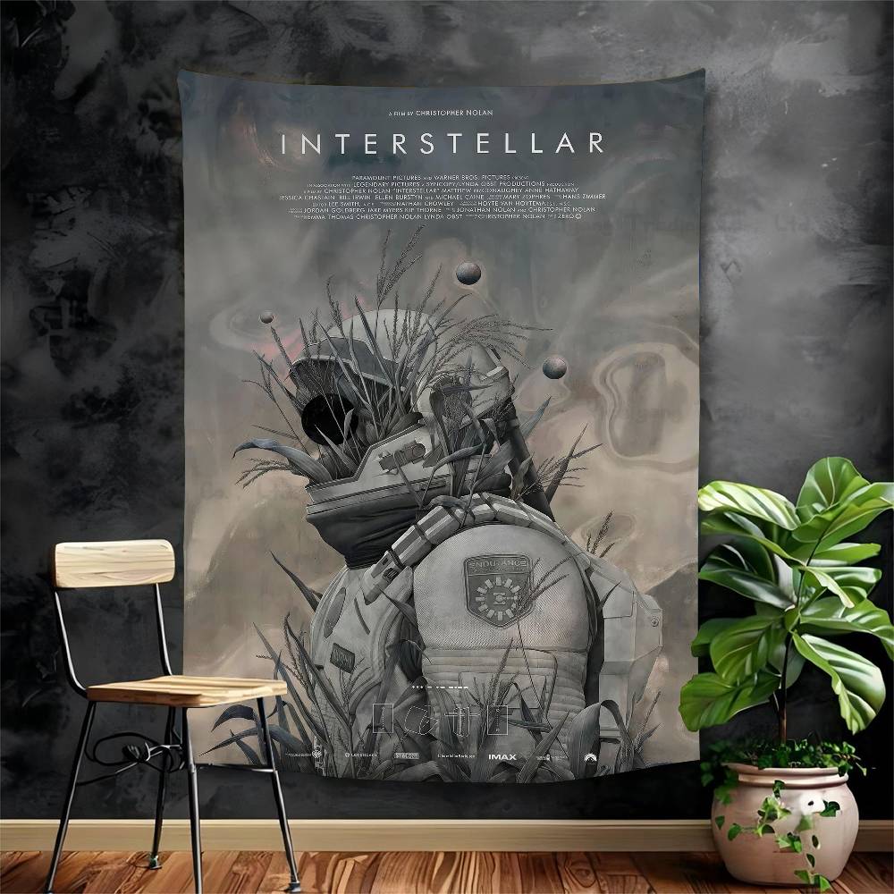 

Interstellar Classic SciFi Movie Hanging Bohemian Tapestry Hanging Tarot Hippie Wall Rugs Dorm Home Decor 74x94cm(29x37in)