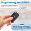 Car Key Fob Keyless Entry Remote Flip Replacement for 2010- Chevy Cruze Camaro Impala Equinox Malibu Sonic/GMC Terrain/Buick Lacrosse Regal Verano