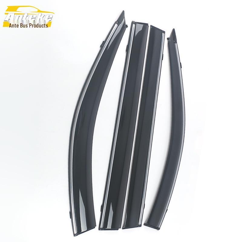 Pajero Sport 11-15 Rain Guards with Decorative Bright Strip Stickers for Exterior