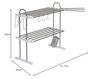 Takubo Industries Extendable Shelf, 2 Tiers, Width 52-91cm, Value Set PP2-90LK