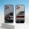 Sports Drift Racing Car Phone Case For iPhone 17,16,15,14,13,12,11 Plus,Pro,Max,Mini Silicone Black Soft Cover