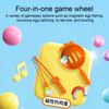 1 Set Chicken Launching Fishing Toy Rotating Turntable Cartoon Chick Bounce Catch Board Game Interactive Toddlers Educational