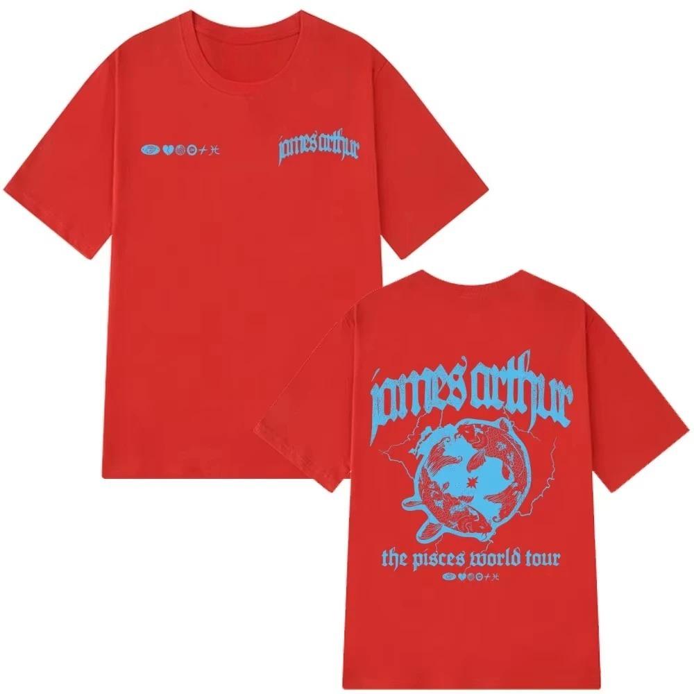 

Summer Fashion James Arthur The Pisces World Tour Merch 2026 T-shirt Men s Women Fashion Short Sleeves Hip-hop Casua Cotton T-shirts Streetwear XXXL