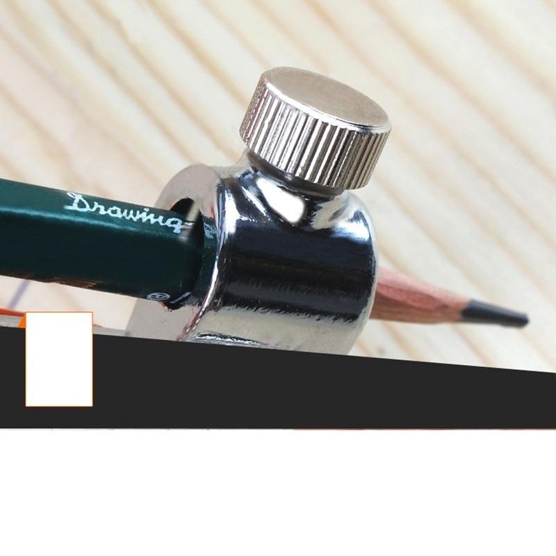 1Pc Carpenter Precision Pencil Compasses Large Diameter Adjustable Dividers Marking And Scribing Compass For Woodworking