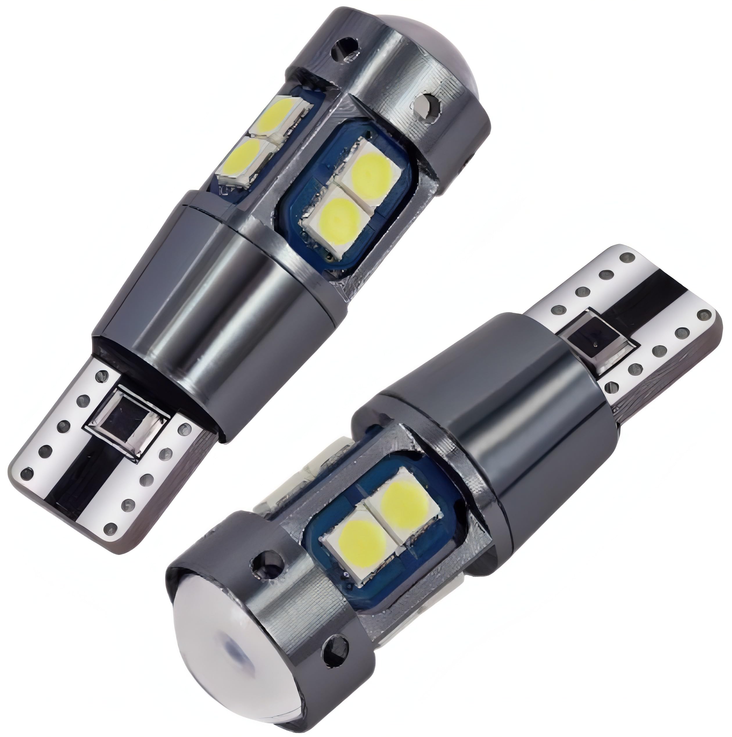 

bubulu T10 Светодиодный Набор для Габаритных Огней Номерного Знака Освещения Салона и Багажника Лампочки, Совместим с 12В/24В, Белый, 10, Лампы, Огни, Лампы,