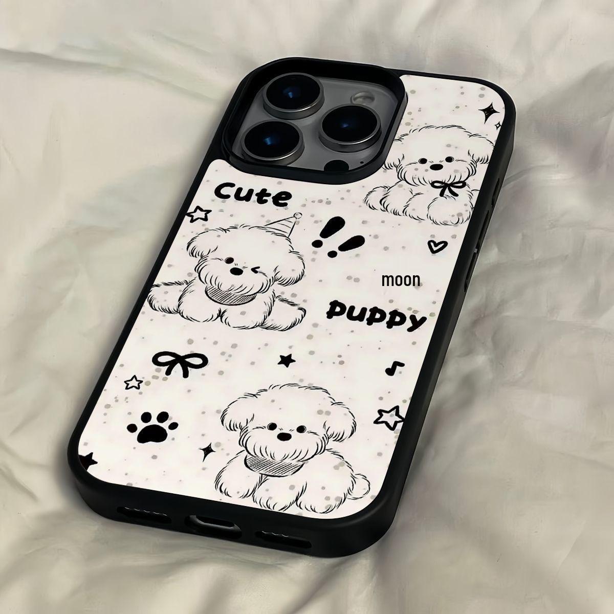 

Compatible with Apple iPhone 17 Pro Max, 16, 15, 14, 13 - Color Edge Film, High-End Feel, Black Frame, Hard Case iPhone 17 Pro