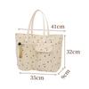 New Leopard Print Tote Bag Large Capacity Shoulder Crossbody Handbag for Women Fashionable Commuter Bag