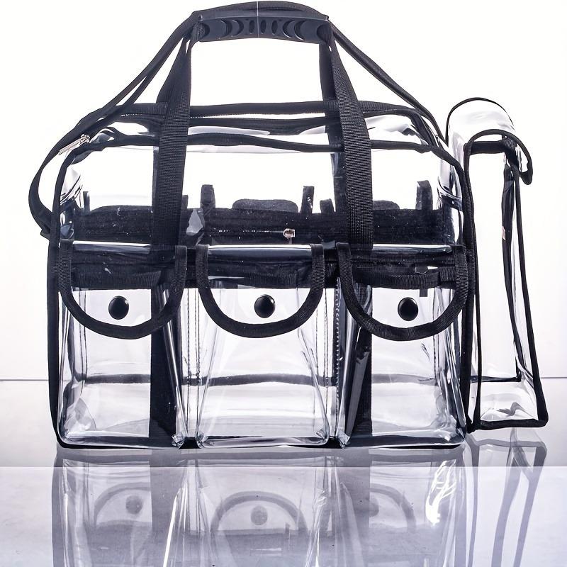 PVC Transparent Cosmetic Bag Waterproof Large Capacity Travel Organizer Multifunctional Beach Swimming Storage Shoulder Tote