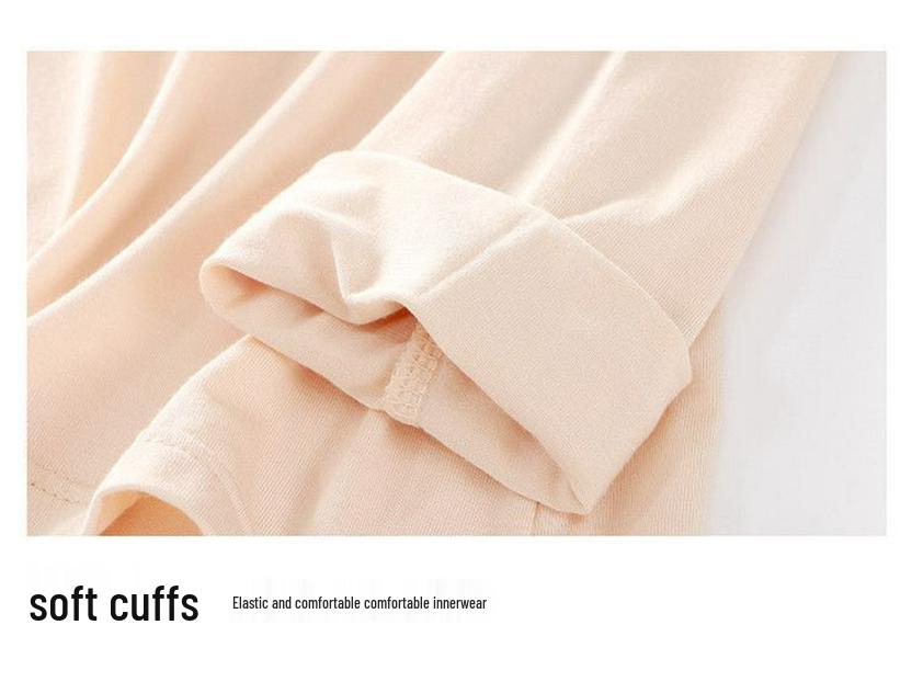 Modal Long Sleeve Thermal Undershirt with Built-in Padded Bra for Women