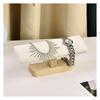 Stylish PU watch stand with natural wood accents for perfect for home retail display T-shaped stand/accessory 2-4 watches, (black)