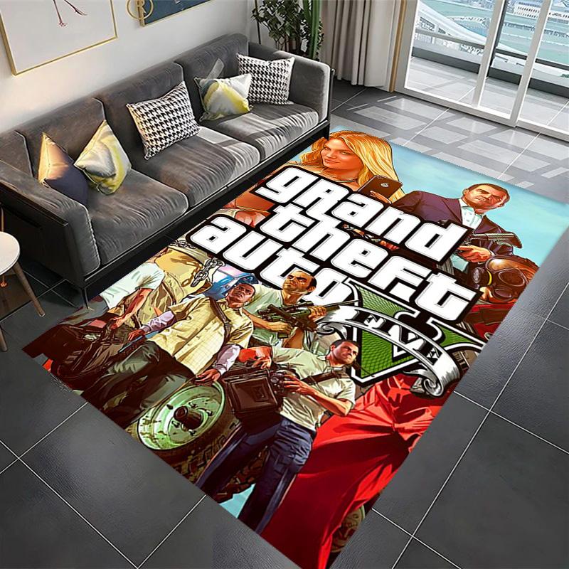Grand Theft Auto V: Приключения ковровые напольные коврики Декор для дома Украшение для общежития Подушка для офисного кресла Искусство