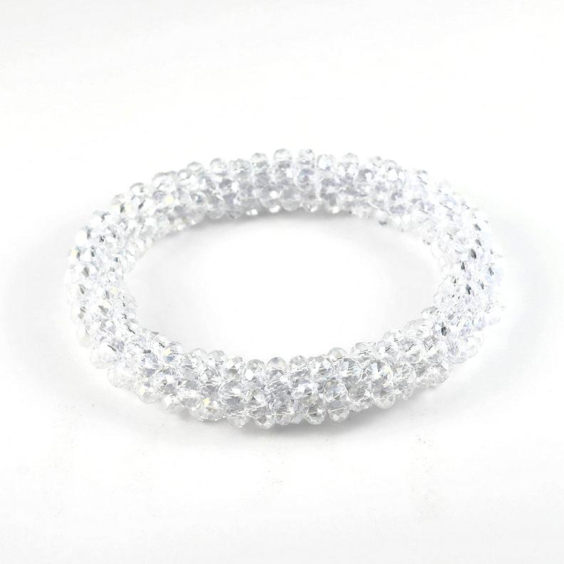 Boho Elastic Bracelets & Bangles For Women Vintage Stretch Bohemian Femme Crystal Glass Beads Bracelets Party Jewelry Gift